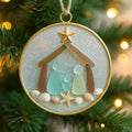 Coastal Nativity Christmas Ornament
