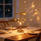 🌙 The gentleness after lights out comes from it. Spinning starlight driven by candle flame. The most healing romantic ritual in the bedroom, a sleep-aid goodie🍂