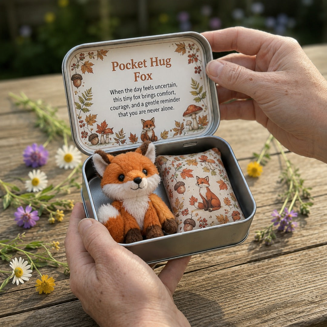 Pocket Hug Plush Keepsake Tin – Mini Comfort Gift