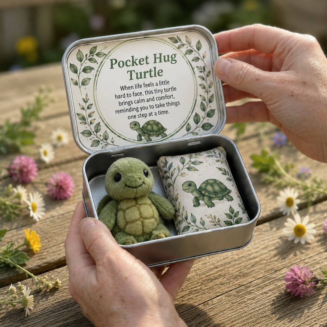 Pocket Hug Plush Keepsake Tin – Mini Comfort Gift