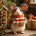 🎁🐭 Deluxe Handmade Felt Mouse | Cozy Decor & Heartwarming Gift ✨