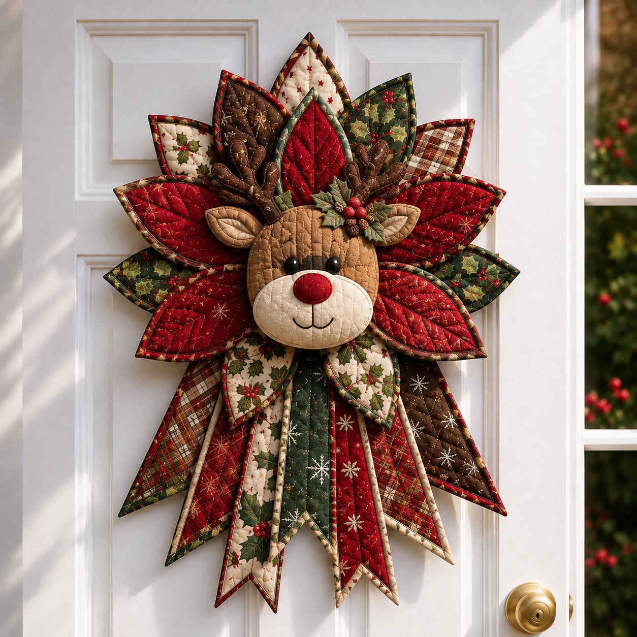 Beginner-Friendly Oversized Christmas Character Quilted Door Hanger Sewing Kit