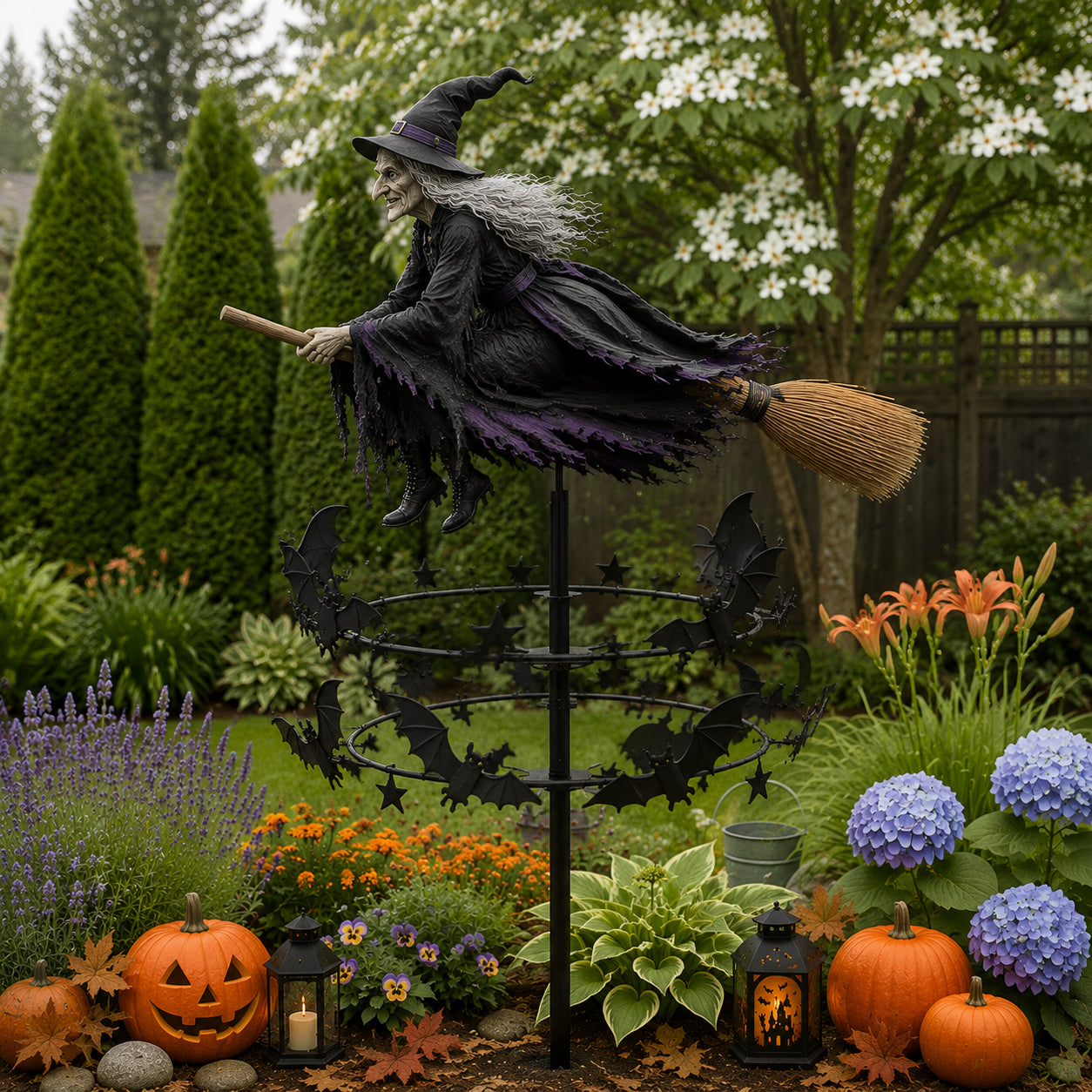 🧙‍♀️🧙‍♀️ The Enchanted Witch Garden Wind Spinner