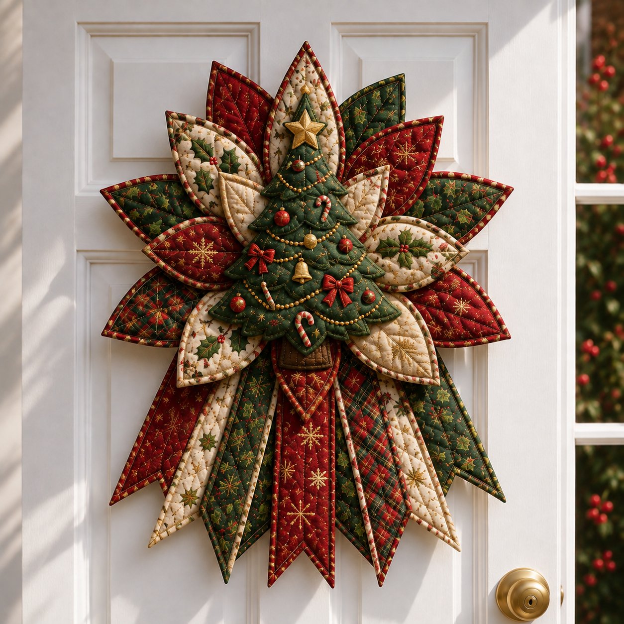Beginner-Friendly Oversized Christmas Character Quilted Door Hanger Sewing Kit
