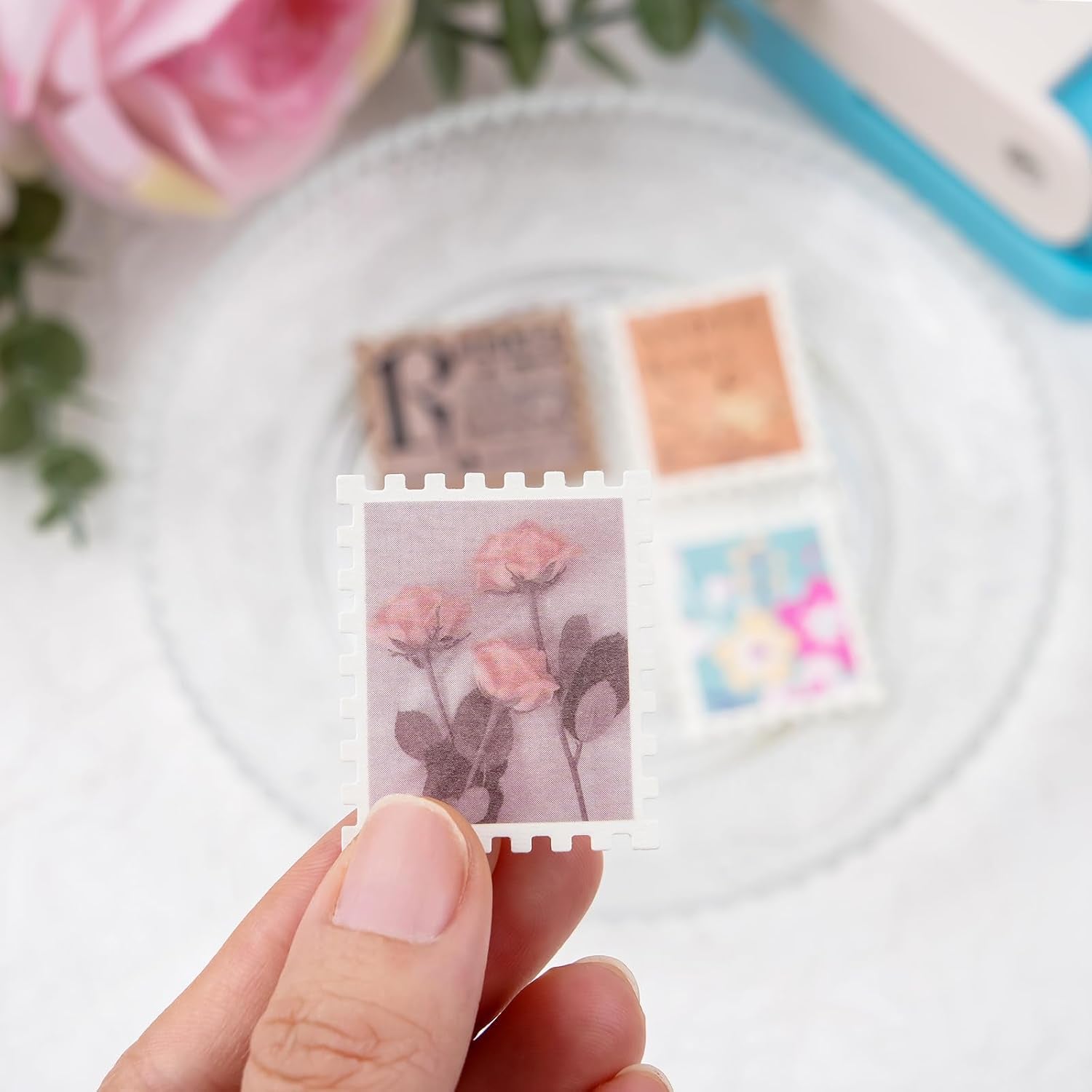 ✉️ Tear off the serrated edges of time. A small paper punch folding all your poetry and tenderness into this paper-made "stamp."