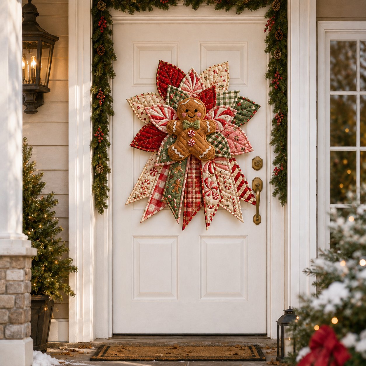 Beginner-Friendly Oversized Christmas Character Quilted Door Hanger Sewing Kit