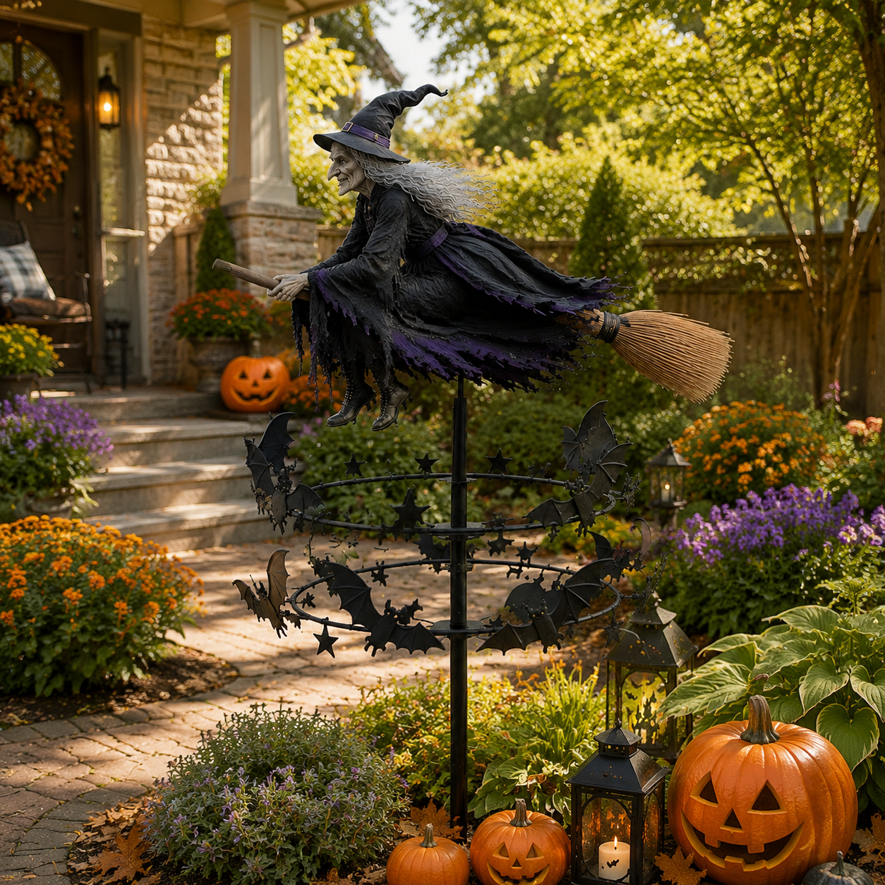 🧙‍♀️🧙‍♀️ The Enchanted Witch Garden Wind Spinner