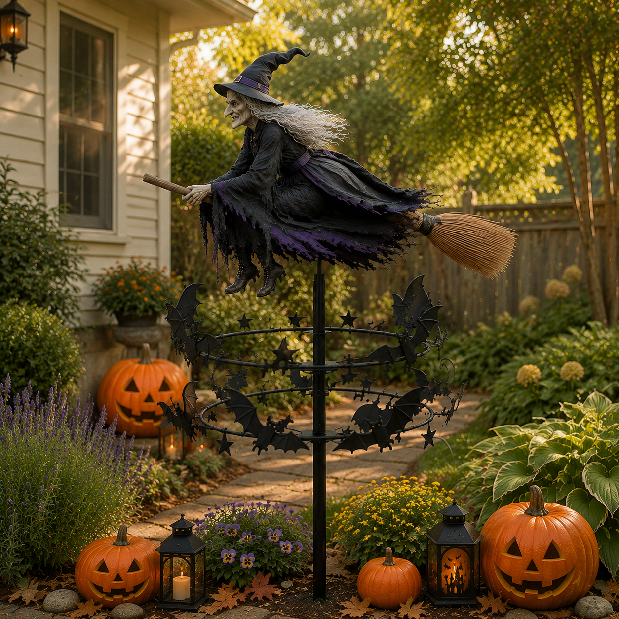 🧙‍♀️🧙‍♀️ The Enchanted Witch Garden Wind Spinner