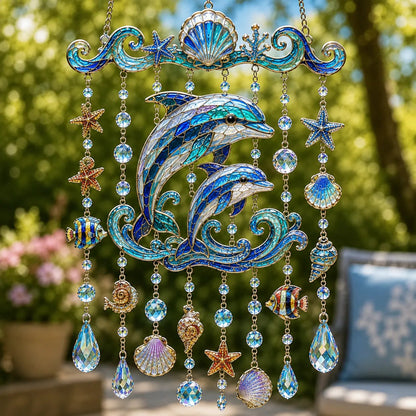 🐋 Ocean-Themed  Wind Chime – Bring the Ocean Glow to Your Garden (📦Buy 2 Free Shipping)