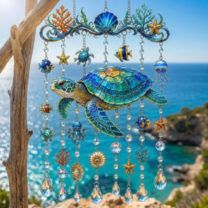🐋 Ocean-Themed  Wind Chime – Bring the Ocean Glow to Your Garden (📦Buy 2 Free Shipping)