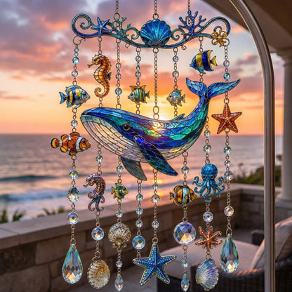🐋 Ocean-Themed  Wind Chime – Bring the Ocean Glow to Your Garden (📦Buy 2 Free Shipping)