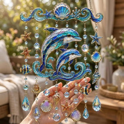 🐋 Ocean-Themed  Wind Chime – Bring the Ocean Glow to Your Garden (📦Buy 2 Free Shipping)