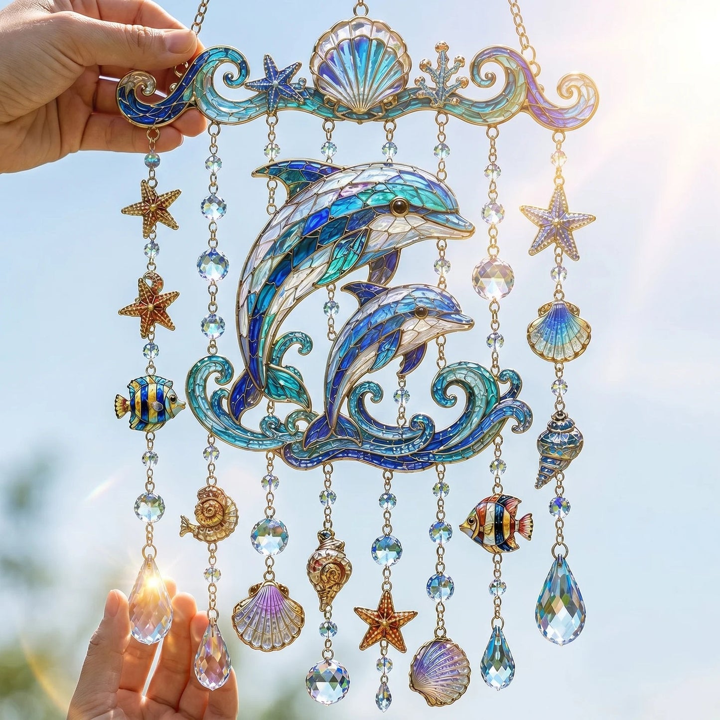 🐋 Ocean-Themed  Wind Chime – Bring the Ocean Glow to Your Garden (📦Buy 2 Free Shipping)