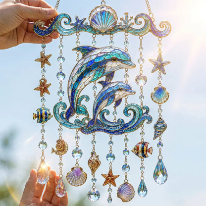 🐋 Ocean-Themed  Wind Chime – Bring the Ocean Glow to Your Garden (📦Buy 2 Free Shipping)