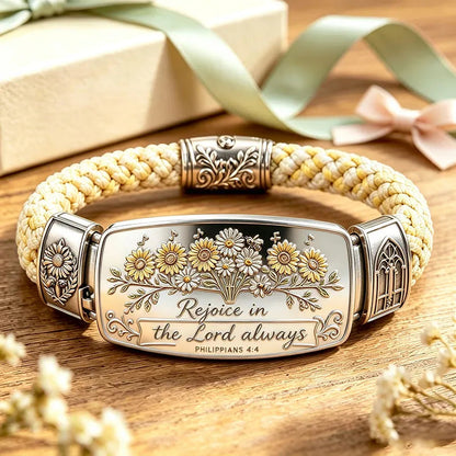 ✝️Faith Over Fear Bracelet – Christian Cross Bracelet Inspired by Isaiah 41:10, Hope, Courage & Divine Strength