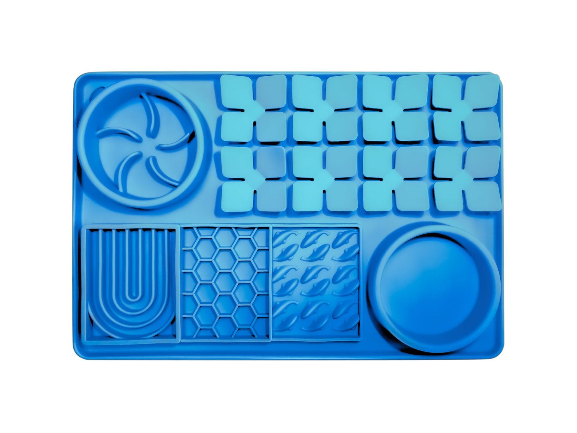 🐶 Is your dog eating like a vacuum cleaner, vomiting right after? Switch to this all-in-one slow-feeding & water mat! Partitioned for wet food and water, now they eat so gracefully🍲✨