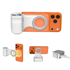 MagSafe Magnetic Phone Camera Handle, Wireless Handheld Shooting Grip, Smartphone Vlog Stabilizer with Physical Shutter Button
