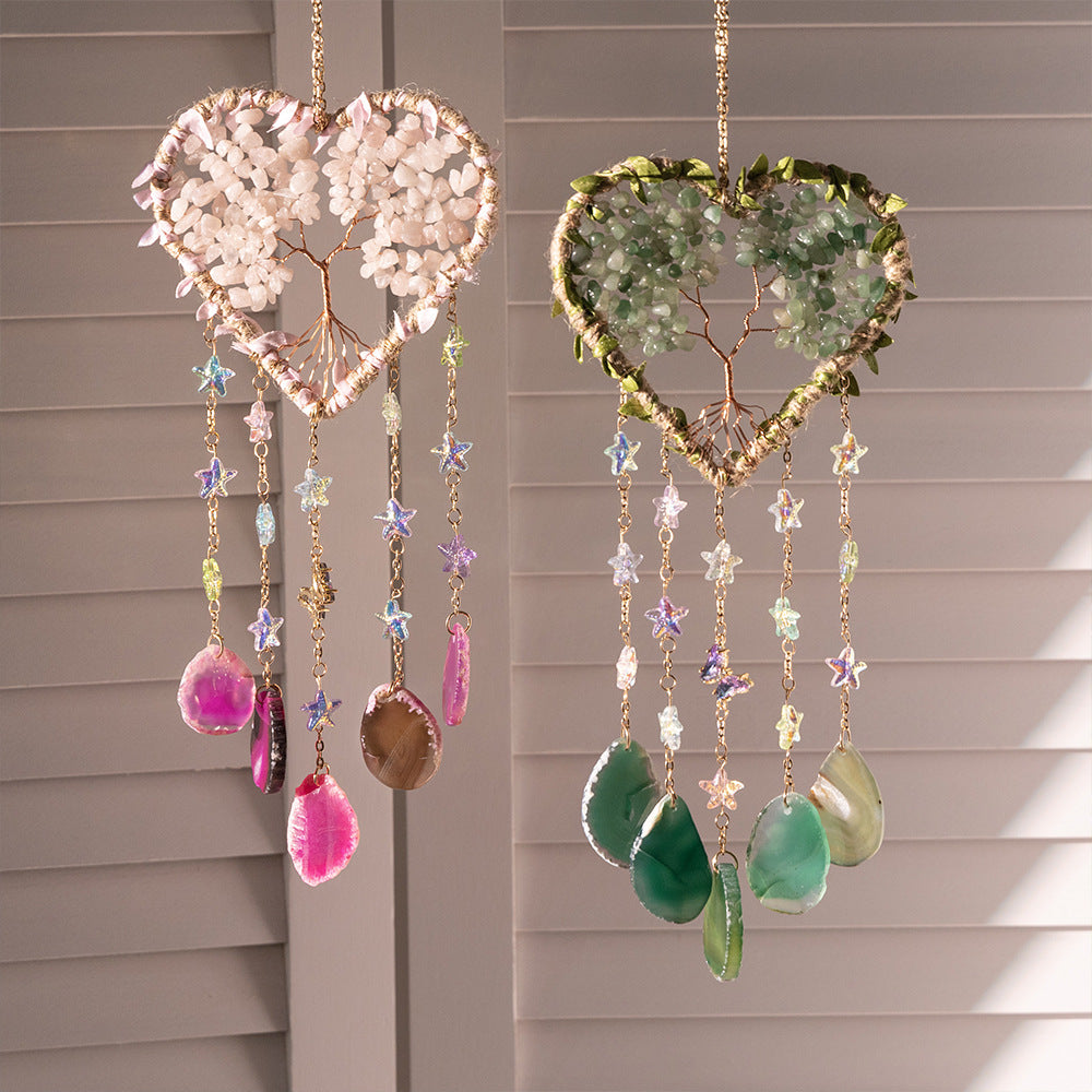 🔮 Ocean 🌊 Butterfly 🦋 Blush - Rose Quartz Sun Catcher