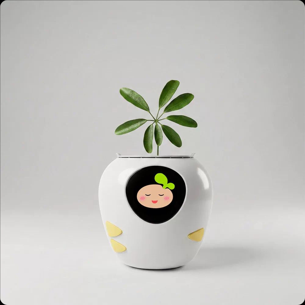 🎁 The ultimate gift for your BFF! AI Smart Interactive Voice Planter. Premium ceramic in pastel dopamine colors. Give her a "talking plant" that brightens her day, every day💕🪴✨