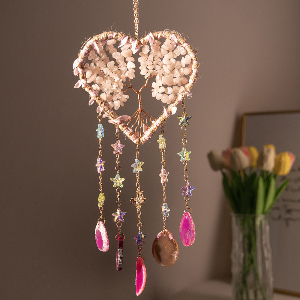 🔮 Ocean 🌊 Butterfly 🦋 Blush - Rose Quartz Sun Catcher