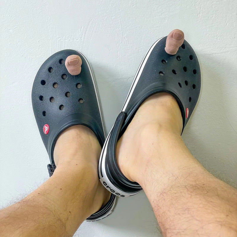 Funny Toe Croc Charms, Novelty Optical Illusion Shoe Decorations, Realistic Five Toe Shoe Accessories, Gag Gift for Clogs