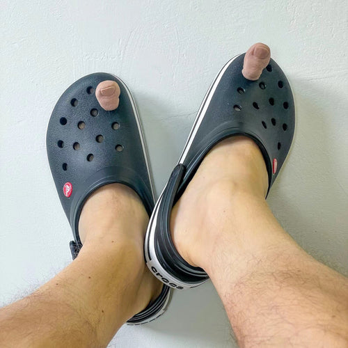 Funny Toe Croc Charms, Novelty Optical Illusion Shoe Decorations, Realistic Five Toe Shoe Accessories, Gag Gift for Clogs
