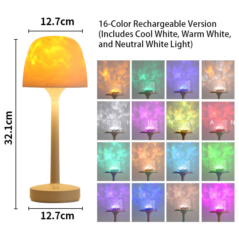 🛁 Turn your bathroom ceiling into a blue ocean! Dynamic water wave projection night light. Turn it on while bathing for an instant vibe boost, like walking on the ocean floor✨