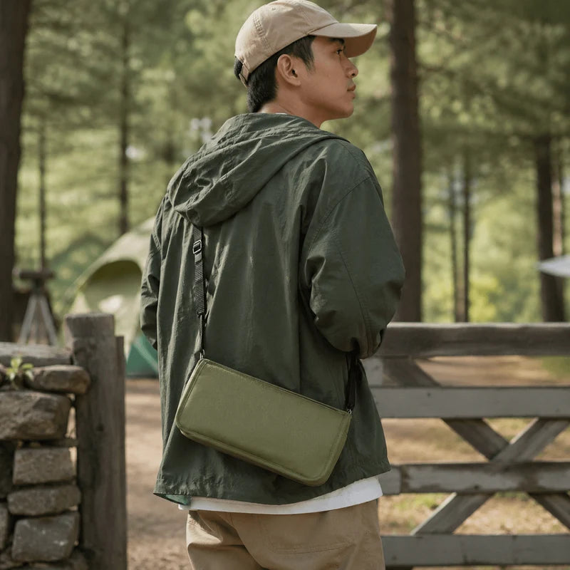 Portable Outdoor Folding Stool, Lightweight Foldable Camping Chair with Carry Bag, Compact Fishing Sketching Travel Stool