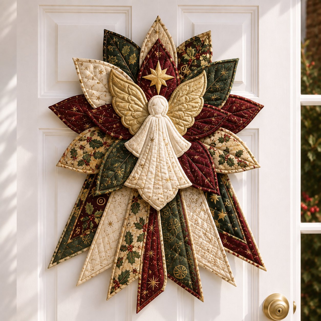 Beginner-Friendly Oversized Christmas Character Quilted Door Hanger Sewing Kit