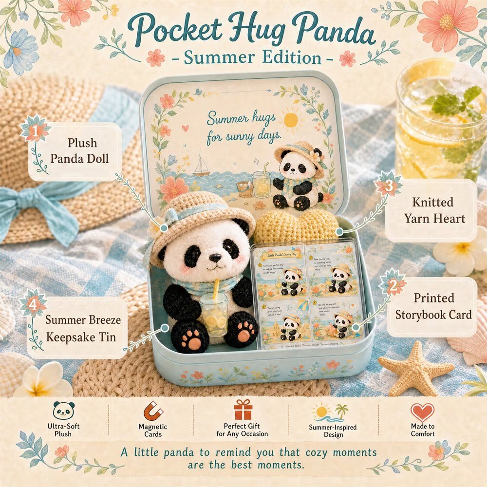 Pocket Hug Plush Keepsake Tin – Mini Comfort Gift