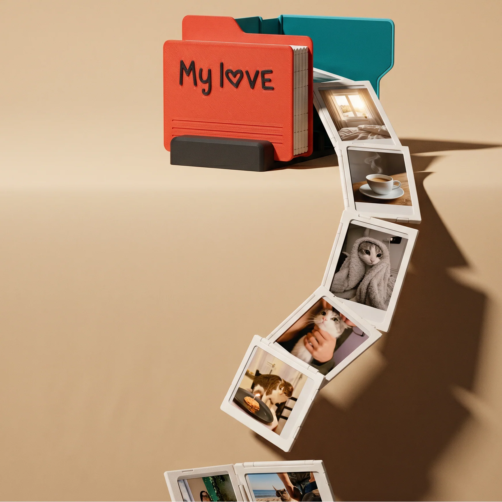 🎁 The ultimate romantic move for your girlfriend! Write daily confessions on cards and fill this red "My ♥OVE" organizer. Make a love dictionary exclusive to you two💕